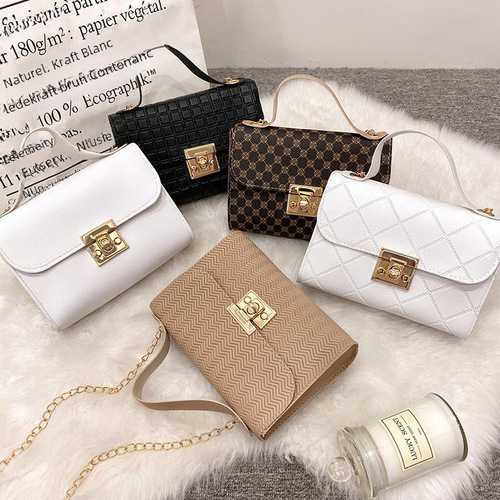 Ladies Hand Bags - Chain Shoulder Bags,  New Trend Fashion Top Handle Small Square Bags