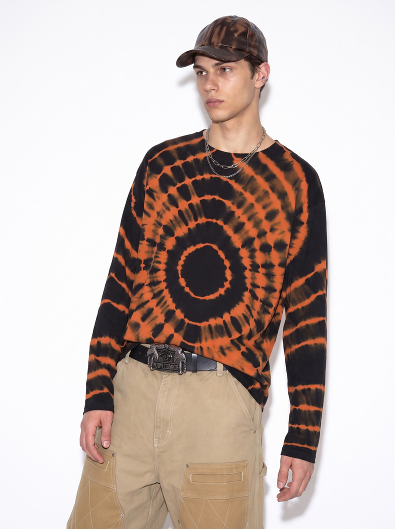 Inflation Tie-Dye Crewneck Long-Sleeve Tee