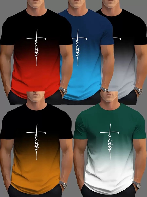 クロスボーダーAmazonメンズ新作トップスラウンドネック半袖サマーTシャツカジュアル通気性速乾トップス|undefined