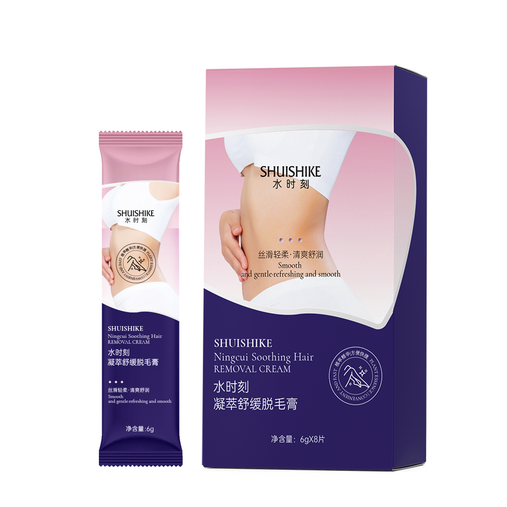 Agua instantánea depilación calmante para eliminar el vello de las piernas y las manos, suave, no estimulante, depilación 8 con raspador