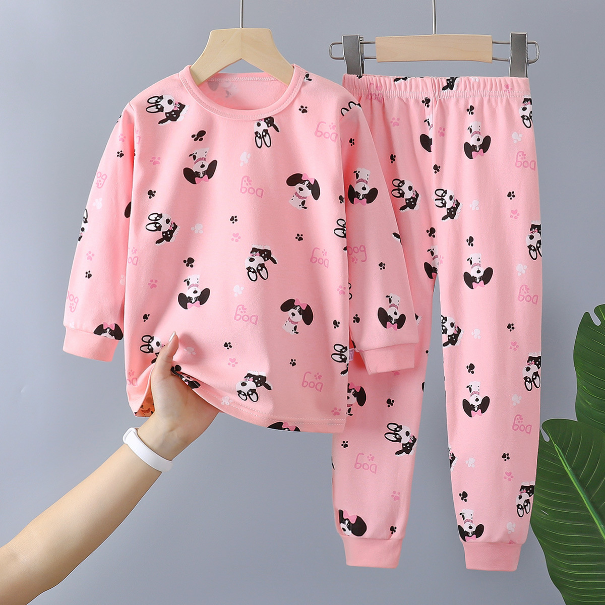 Ropa interior para niños traje de algodón homewear para niñas niños adolescentes medio y grande ropa de otoño caliente para niños pantalones largos ropa para niños