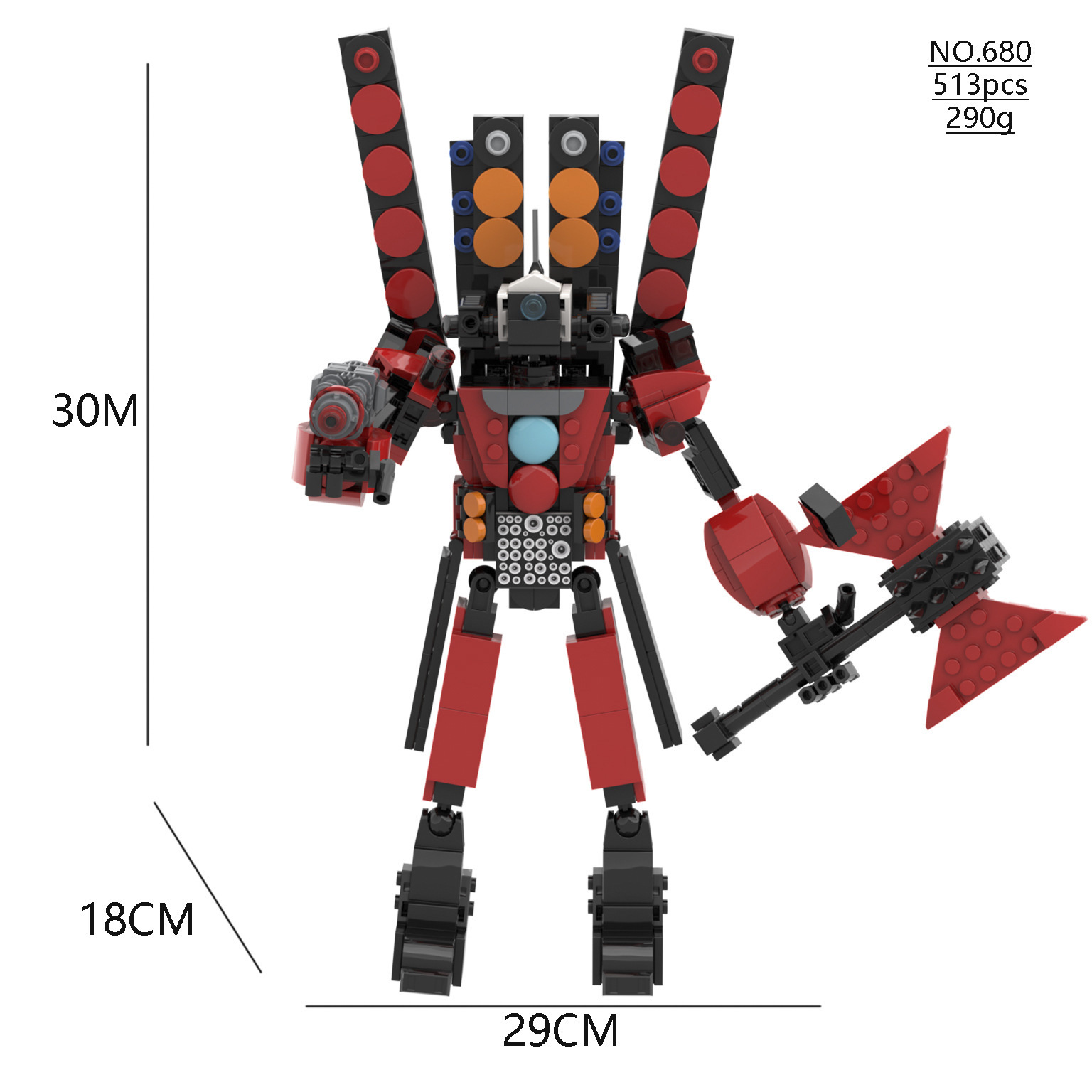 [Explosión de nuevo producto] SkibidiToilet WC man building blocks Monitor hombre oscuro sonido hombre V Titan TV man