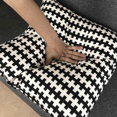 Houndstooth pillowcase light luxury sofa 40 cushion pillow 50 pillow 60 rectangular large backrest without core 70