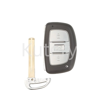 Suitable for 3-Key and 4-Key Hyundai Models, Including Mistra, Elantra, Ix35, Remote Control Car Key Shell with Battery Holder, Note the Blade (Car Keys) - note-that-there-is-a-battery-holder-inside-a-end-milling-center-groove