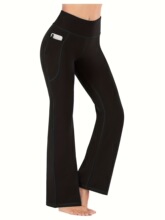J 61178 High Waist Wide Leg Yoga Pants Ůʿ�������ѝ ��
