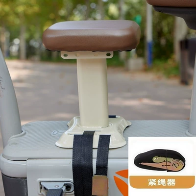 Electric vehicle child seat, front-mounted Electric car child seat - huiqi-upgraded-high-carbon-steel-beige-bestseller-price-drop