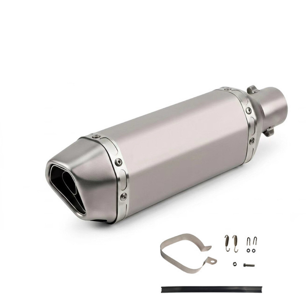 Motorcycle Modified Universal Exhaust Pipe Silencer Small Hexagonal Huanglong 600 Little Ninja 250 Yongyuan 350R25/R