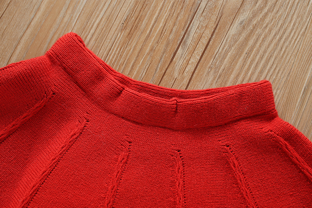 Mädchen Pullover Rock 2023 Herbst/Winter Neue frauen Mode Top Gestrickte kinder Prinzessin Zwei Stück Set_voghion.com