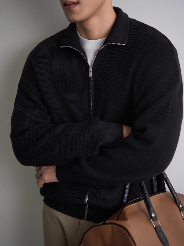 秋冬の新型ファスナーのセーターの男性の上着のコートのカジュアルな流れは軽くて熟しています。|undefined