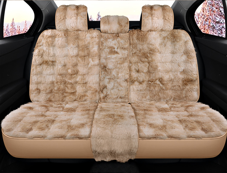 Winter New Plush Bubble Velvet Seat Cover Thickened fleece-lined Warm Full Envelope Car Cushion Multi-piece Car Cushion