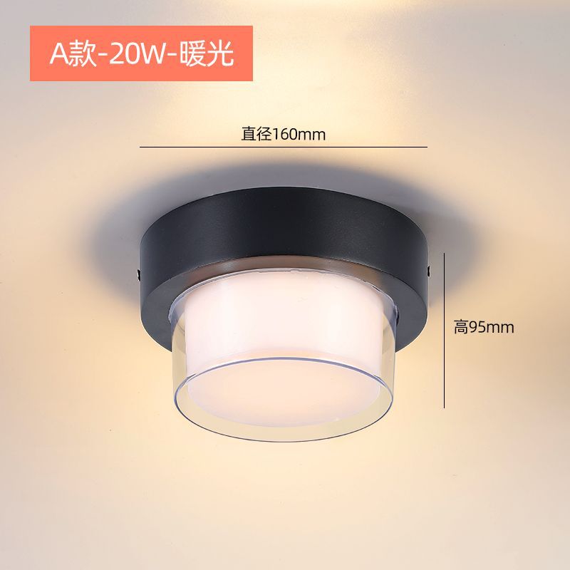 Type a round 20w warm light