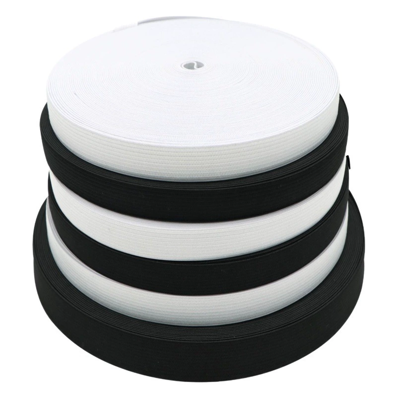 Шапочка для душа с рукавами производителя, черно-белая резинка для вязания крючком, ширина плоской толщиной 0,3-10 см, тонкая, средняя, утолщенная, высокая эластичная резинка для одежды