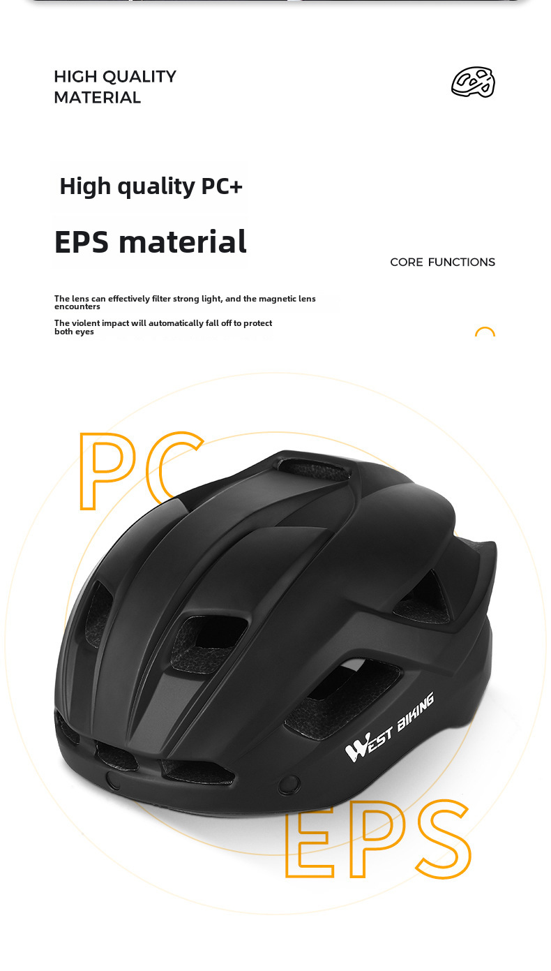 WEST BIKING jāšanas ķivere integrēta molding ķivere ar aizsargbrilles kalnu ceļu velosipēda ķiveres aprīkojumu_voghion.com