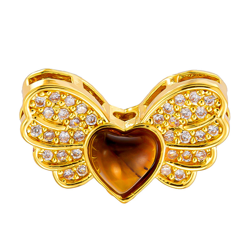 Antiguo método oro goteando aceite azul quemado colgante cuentas Dios de la riqueza atrapador de sueños flor cuentas de tambor accesorios de bricolaje joyería de transferencia