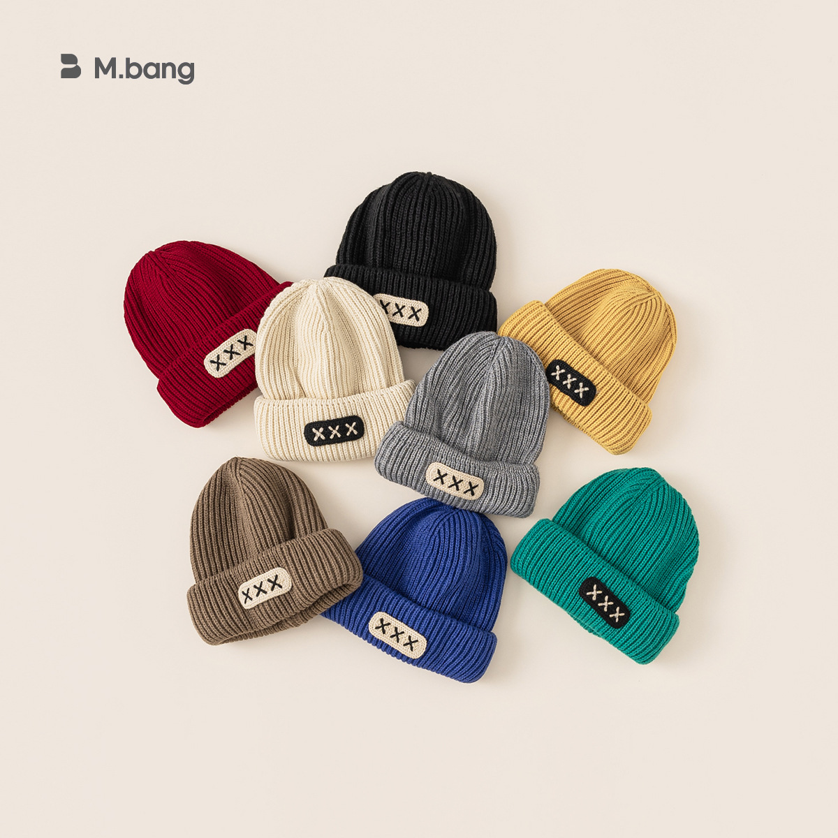 Youbao ropa infantil sombrero para niños letras niñas bordado sombrero de punto otoño y invierno nuevo sombrero de lana para niños coreanos image 3