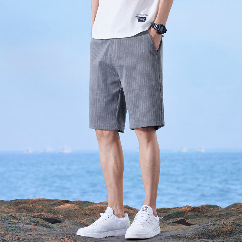 Summer Thin Ice Silk Men's Shorts 2025 New Style Outerwear 5-Point Pants Men's Casual Mid-Length Shorts Five-Point Pants