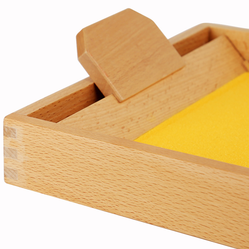 Ilustración de los niños educación temprana rompecabezas variedad caja de arena de madera Diversión para niños ejercicio de escritura pintura mesa de arena juguete