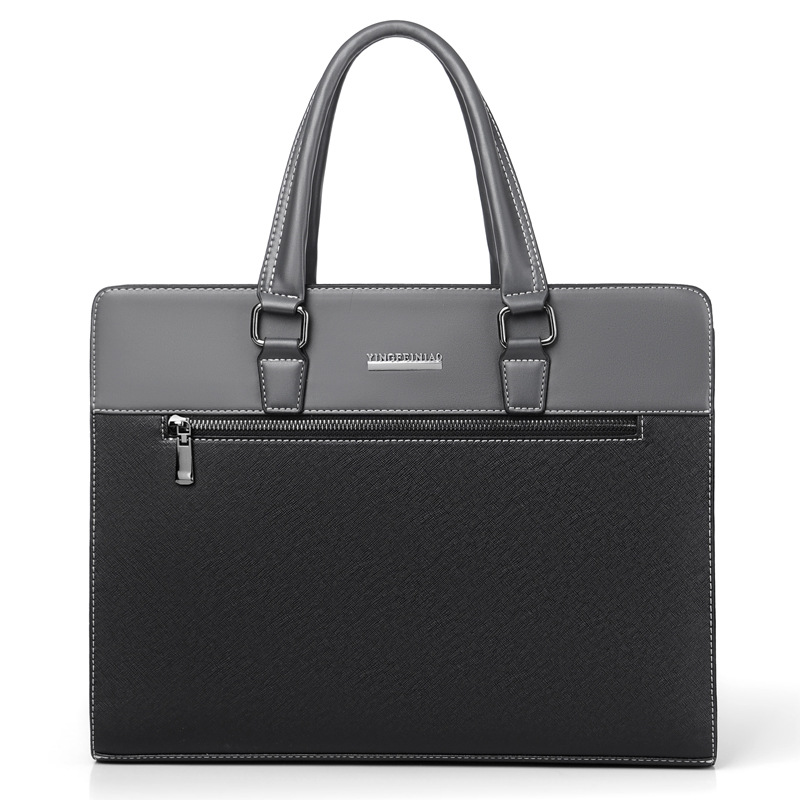 Yingfeineo nuevos hombres de negocios casual que forma los hombres bolsa de gran capacidad ordenador portátil hombro bolsa de mensajero regalo