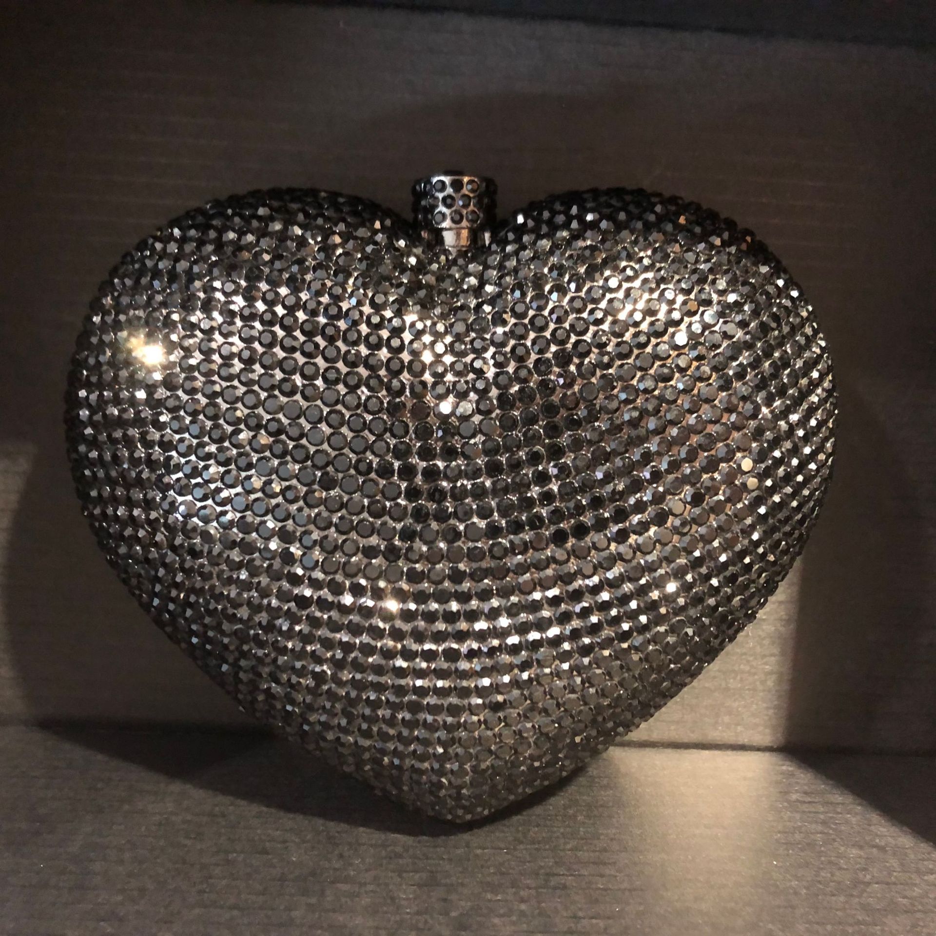 Bolsa de cristal de amor transfronterizo diamante de mano bolsas de mujer de diamantes de lujo lentamente taladro de fiesta vestido de noche bolsas cheongsam