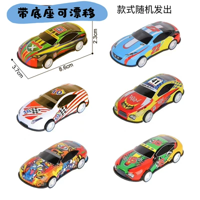 Flick Rotating Car Ornaments – Car ornaments - metal-iron-drift-car-random-color-hair