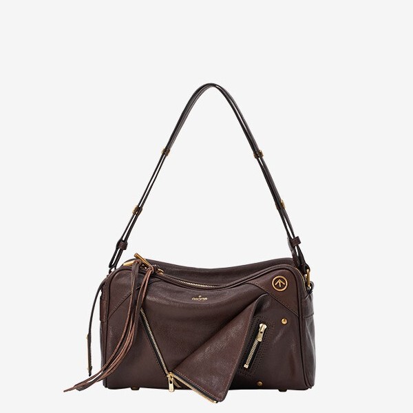 Gle 25Th Anniversary New Softcollar Bowling Bag Sheepskin Shoulder Bag Small Medium Crossbody Bag