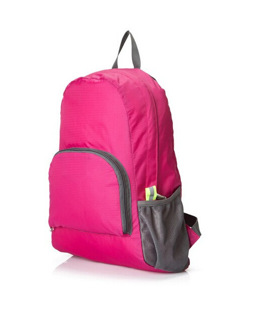 Foldable universal solid color capacious backpack for men and women