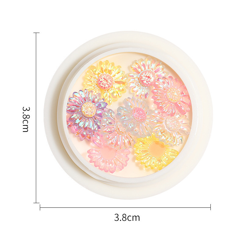 Online popular hielo transparente Aurora mariposa joyería cristal blanco piedra tridimensional uñas diamante Super Flash rhinestone uñas joyería