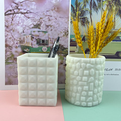 Fat Yaya DIY Diamond Pen Holder Epoxy Resin Mold, High-Gloss Finish, Desk Decoration & Storage Box, Silicone Mold