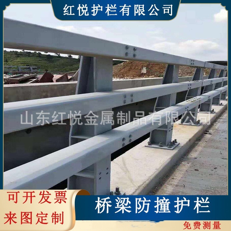 山东现货 桥梁防撞护栏立柱 河道景观桥梁栏杆 市政道路隔离栏
