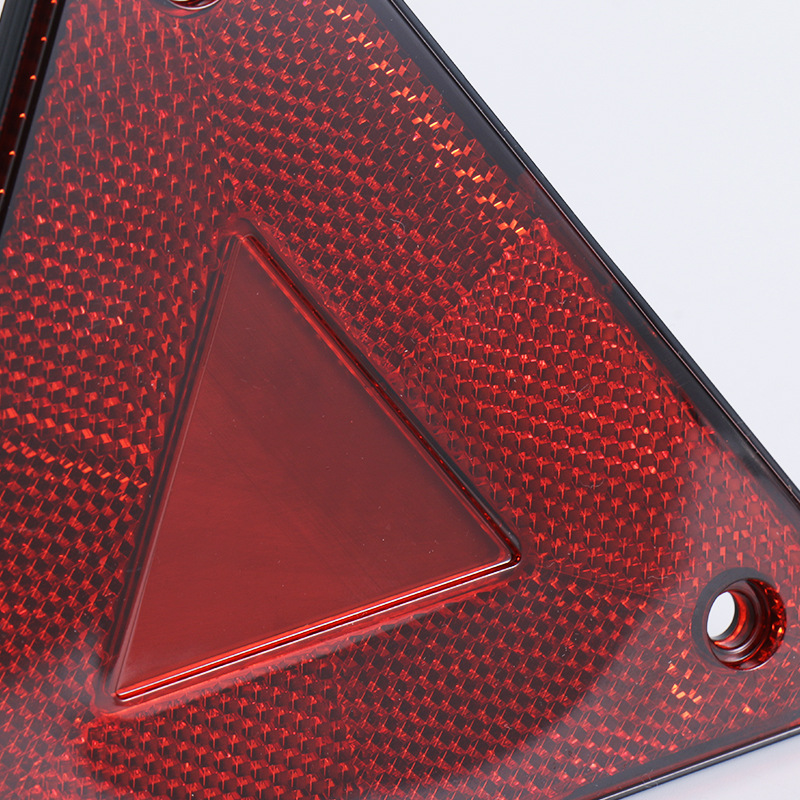 Night triangular signboard