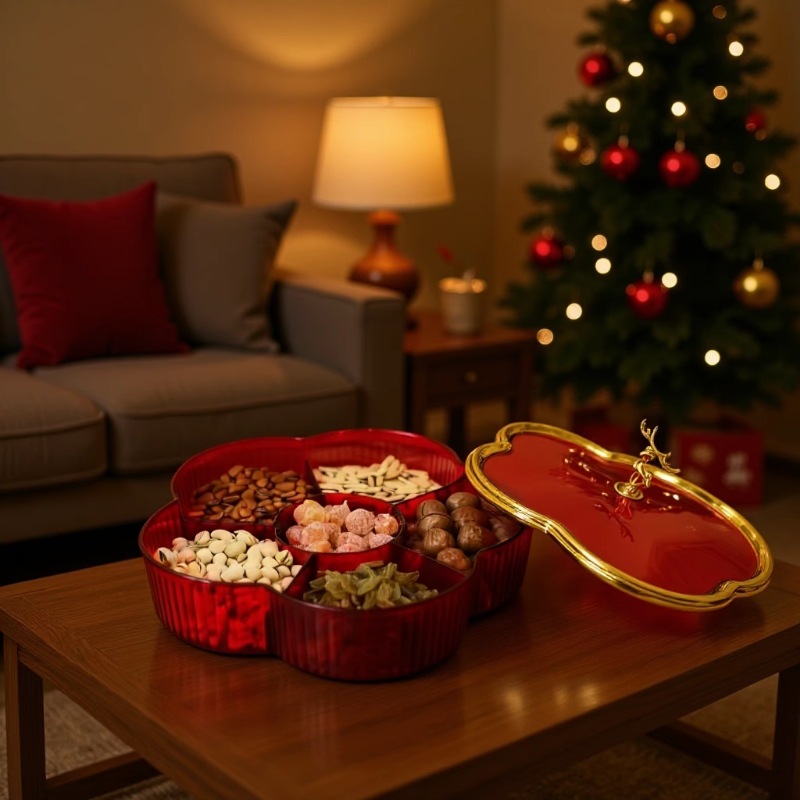 摩登主妇玻璃水果盘客厅茶几家用沙拉碗高端精致高颜值水果碗盘子