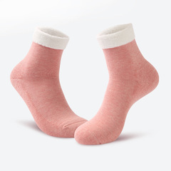 Thick woolen circle knee socks for women winter warm thick warm medium length combed cotton snow socks factory wholesale