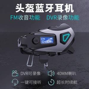 K10 Dəbilqə Bluetooth Qulaqlıq DVR Qeyd, FM Radio, Səs Köməkçisi