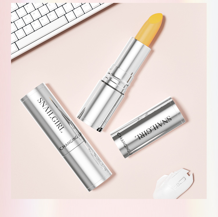 SnailGirl's Natural Moisturizing and Nourishing autumn and winter color-changing lipstick hydrates and moisturizes, caring for lips with a temperature-changing lipstick undefined