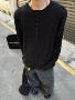半开襟宽松春秋季薄款t恤