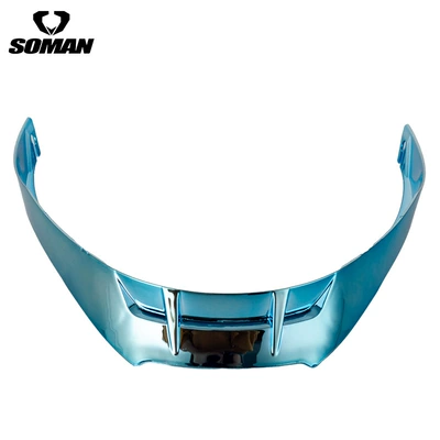 Soman Motorcycle Helmet Sm955S Dəbilqə (Kaska) aksesuarları - electroplated-blue