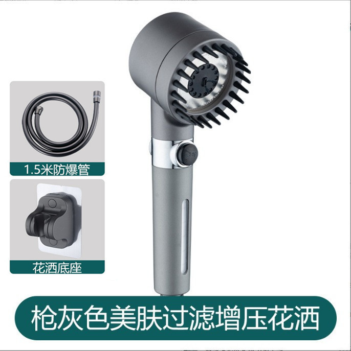 Cross-border wear spray fuerte boquilla de ducha presurizada baño filtro de ducha spray cabeza de ducha pulverización de mano pulverización manual