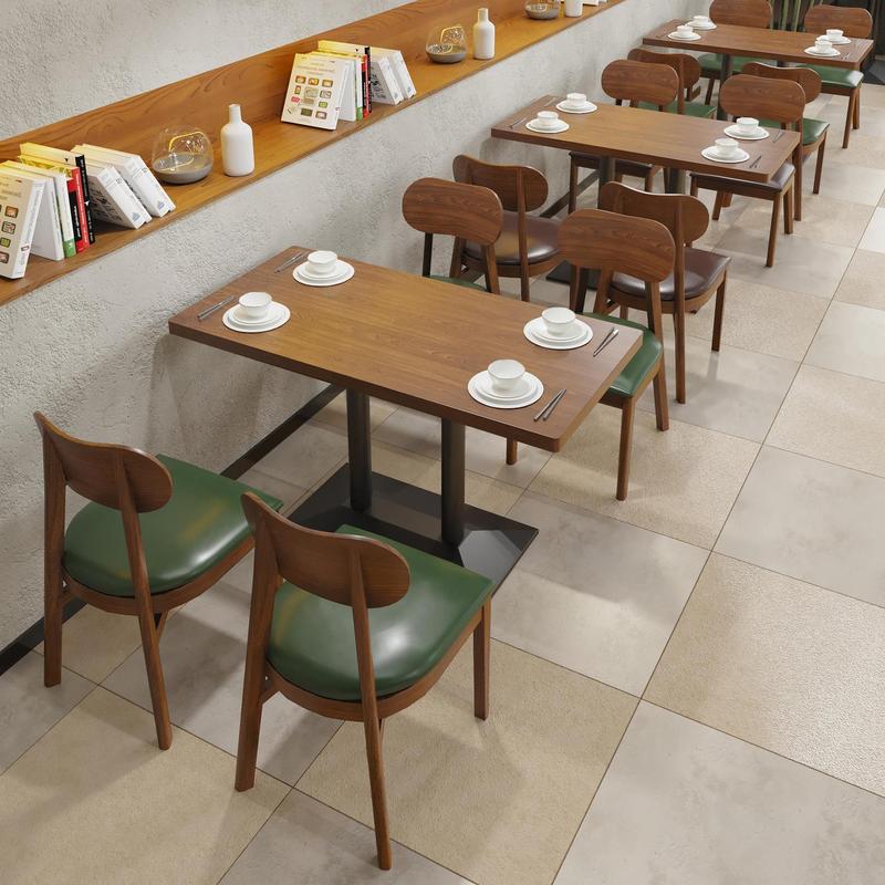 西餐咖啡厅实木桌椅卡座组合饭店网红小吃甜品奶茶店商用沙发卡座|undefined