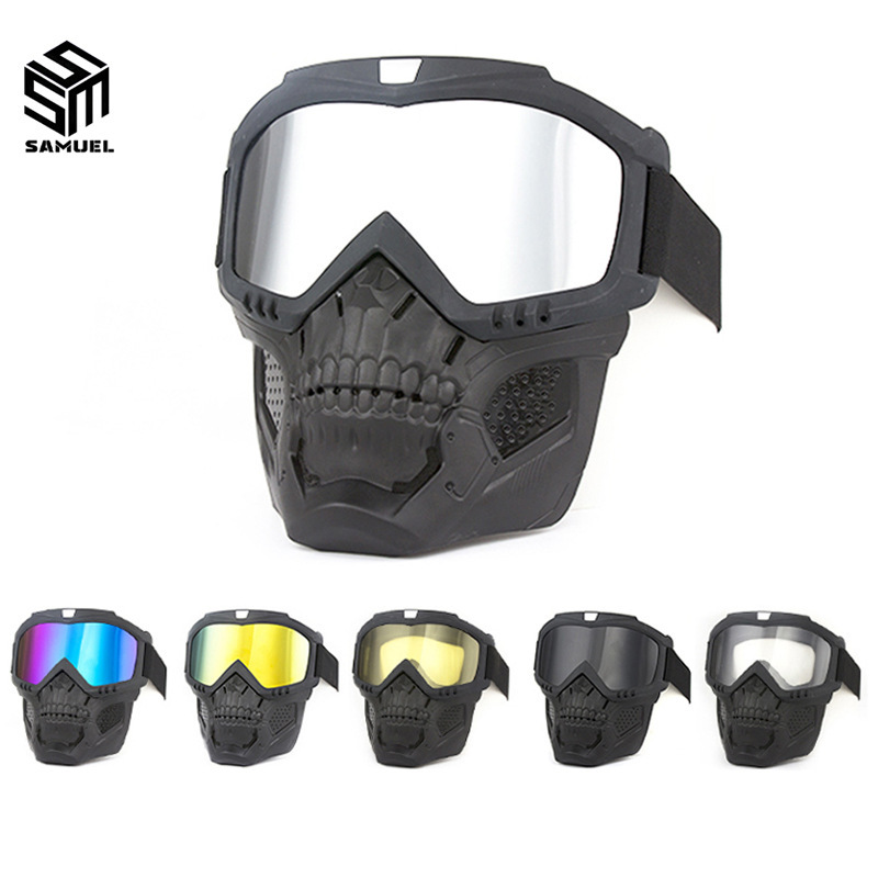 Outdoor Impact-Resistant Tactical Mask Military Fan Field Cs Dust-Proof, Wind-Proof and Sand-Proof Cycling Mask Goggles Off-Road