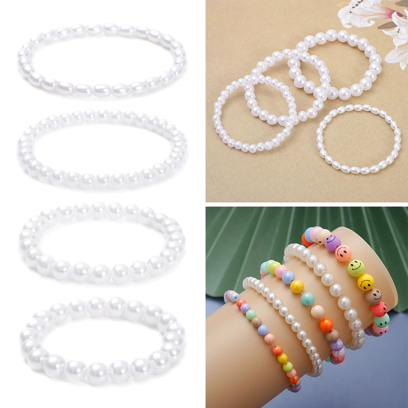 Прямые продажи с фабрики детские браслеты милые и симпатичные мультяшные браслеты с имитацией жемчуга и стеклянным жемчугом, маленькие подарки для электронной коммерции