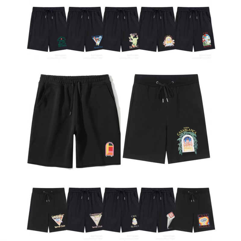 Casablanca Casablanca Printed Casual Shorts and Sweatpants Independent Site Cross-Border E-Commerce Foreign Trade Casablanca Casablanca Printed Casual Shorts and Sweatpants Independent Site Cross-Border E-Commerce Foreign Trade