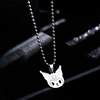 Necklace hip-hop style, cartoon pendant stainless steel, sweatshirt, accessory, internet celebrity, wholesale