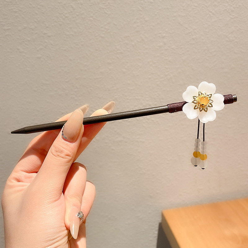 Nuevo estilo chino flange flores alfileres de cabello de alta calidad mujer cabeza trasera alfileres de cabello chino cheongsamos alfileres de cabello tocado