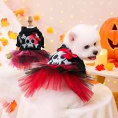 2025 秋冬ハロウィンペット服犬服猫服コスチュームハロウィン海賊スカート