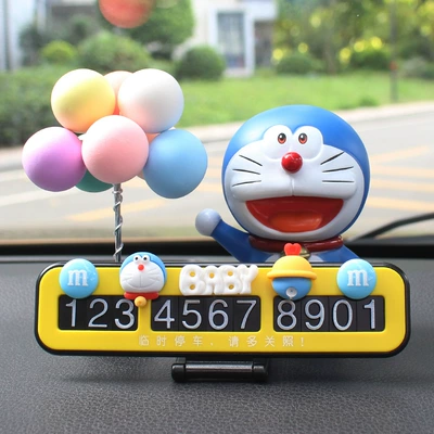 Nömrəli dayanma kartı: Car Moving Ornaments - yellow-parking-card-station-cat-colored-ball