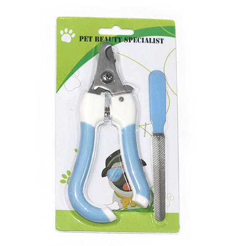 Pet nail clipper manufacturer cleaning supplies stainless steel pet nail clipper set with file cat nail clipper