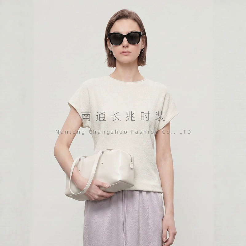 C53128 Seamless One-Piece ~ High Elasticity, Skin-Friendly, Slimming, Small Flutter Sleeves, Wool Base Layer, Elegant and Stylish Short-Sleeve T-Shirt for Summer C53128 Seamless One-Piece ~ High Elasticity, Skin-Friendly, Slimming, Small Flutter Sleeves, Wool Base Layer, Elegant and Stylish Short-Sleeve T-Shirt for Summer
