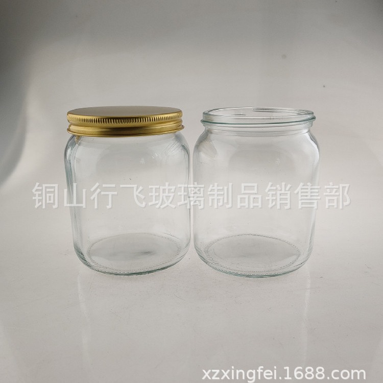 350毫升圆瓶玻璃罐香薰蜡烛玻璃喷色丝印电镀工艺品铝盖