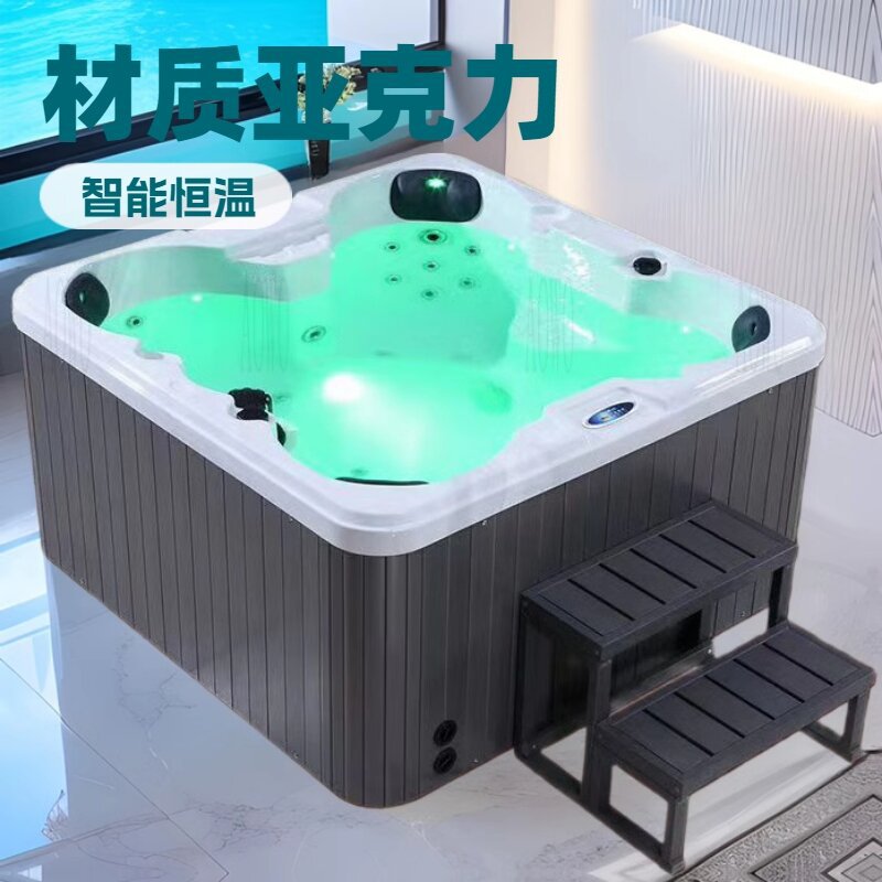 bañera de masaje al aire libre bañera de surf bañera spa 6 personas piscina acrílica bañera de baño para adultos