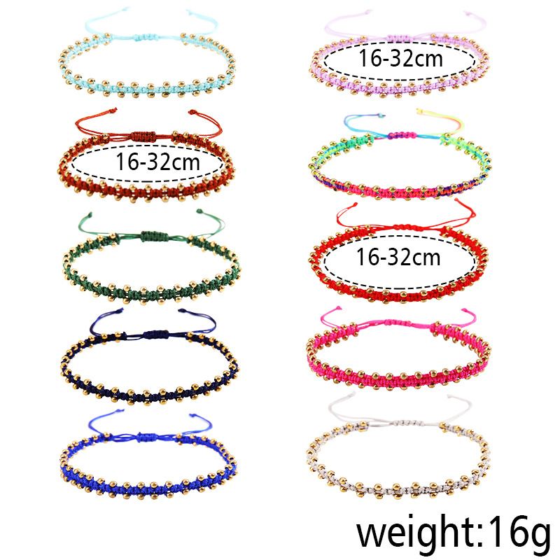 Vacation Solid Color rope Plating Womenu0027S Bracelets 1 Piece